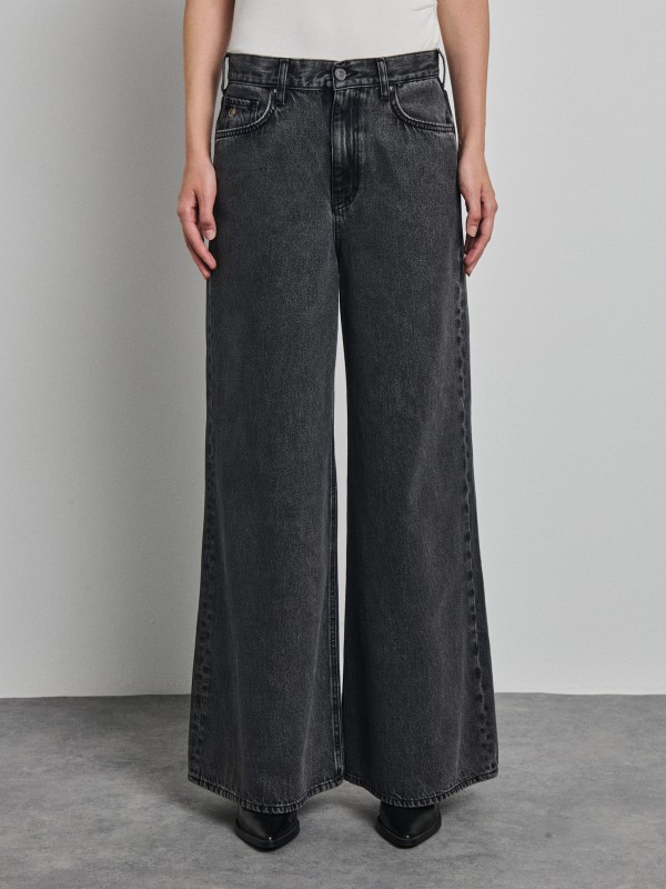 Lovely Τζιν Γυναικείο Παντελόνι-Wide Leg Fit