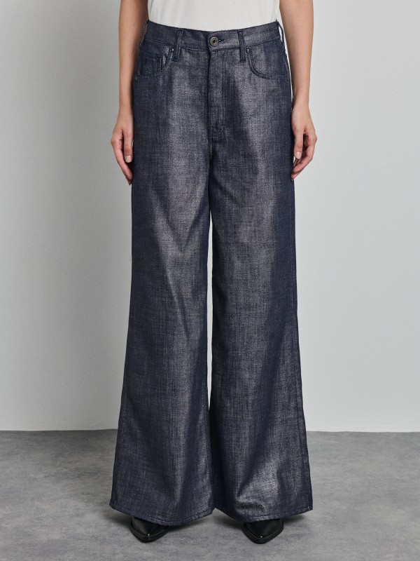 Lovely Τζιν Γυναικείο Παντελόνι-Wide Leg Fit