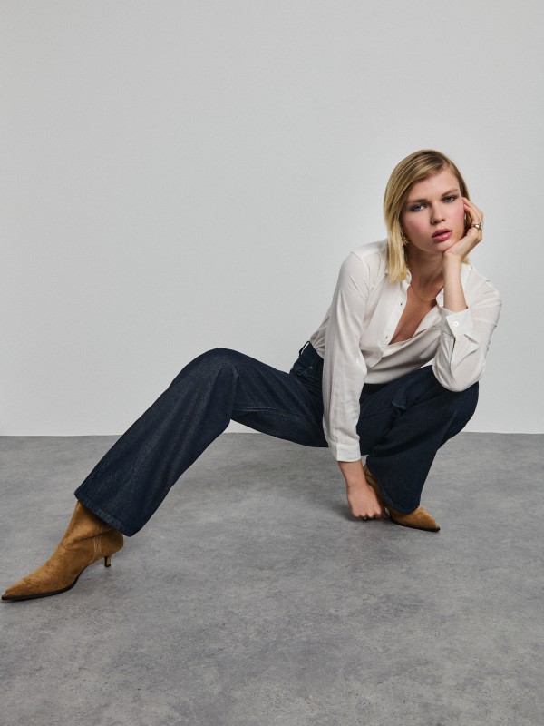 Zoe Τζιν Γυναικείο Παντελόνι-Wide Leg Fit