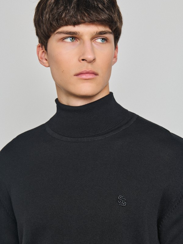 Ethan Ανδρική Πλεκτή Μπλούζα Mockneck Ethan Ανδρική Πλεκτή Μπλούζα Mockneck