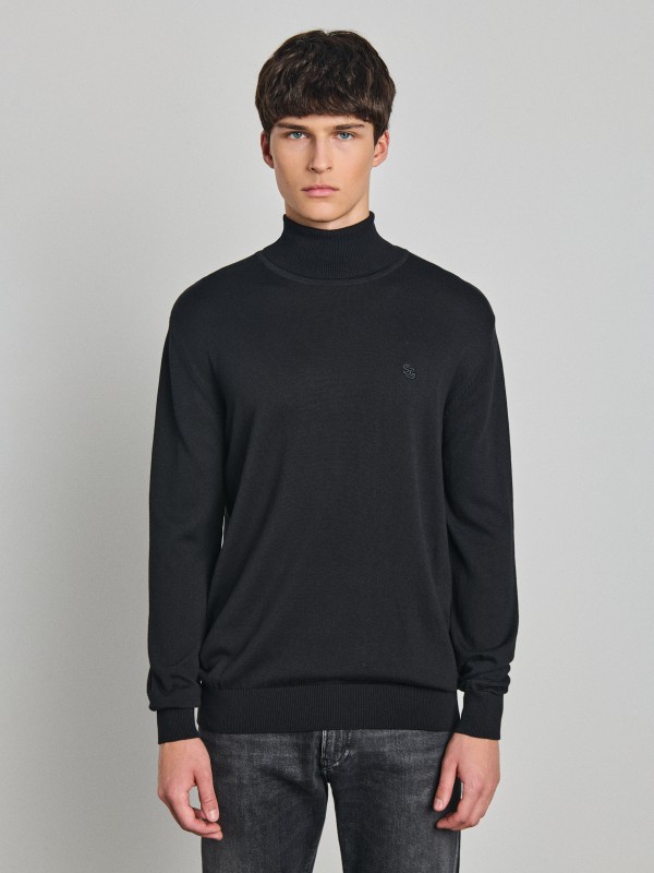 Ethan Ανδρική  Πλεκτή Μπλούζα Mockneck